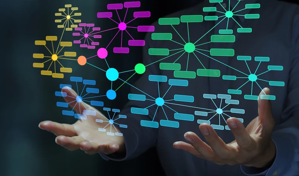 Financial graph research illustration